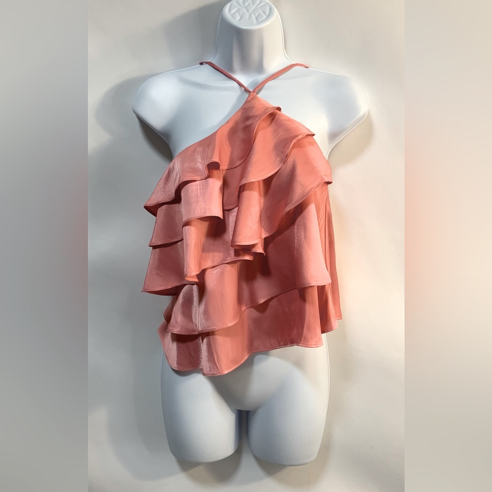 Anna Grace Women’s Pink Ruffle Top
